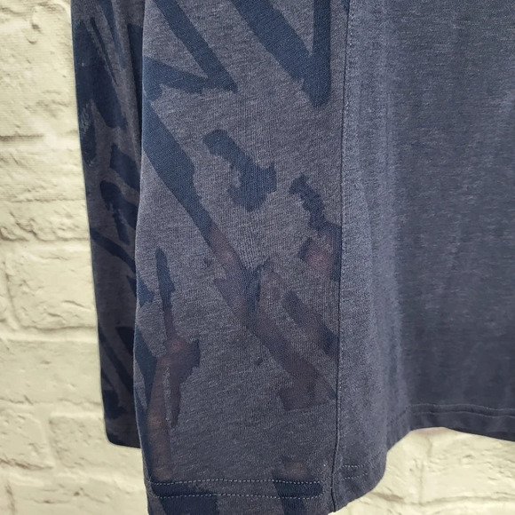 REEBOK Crossfit Burnout Long Sleeve Tee Blue Sz XS - Picture 2 of 12